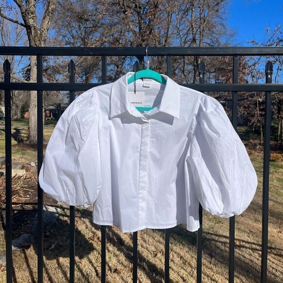 Glamorous Puff Sleeve Blouse NWT - Picture 10 of 10